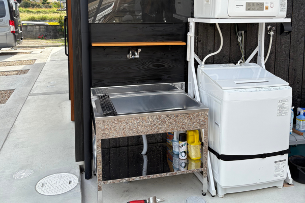 流し台と洗濯機